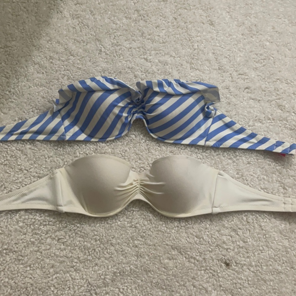 Victoria’s Secret 34B padded strapless Bikini Tops